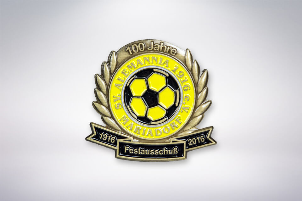 Zander Papier & Pokale Referenzen Pin Alemannia Mariadorf Festausschuß